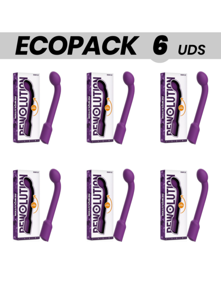 ECOPACK 6 UNITS - REWOLUTION REWOFLEX FLEXIBLE G-POINT STIMULATOR VIBRATOR