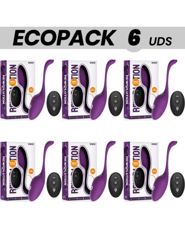ECOPACK 6 UDS - REWOLUTION REWOVO HUEVO VIBRADOR CONTROL REMOTO