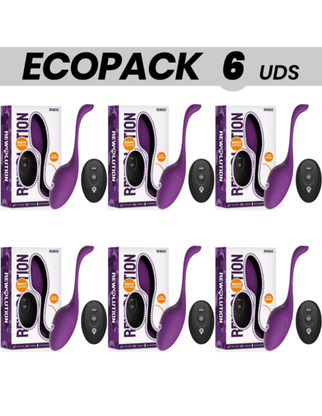 ECOPACK 6 UNITS - REWOLUTION REWOVO VIBRATING EGG REMOTE CONTROL