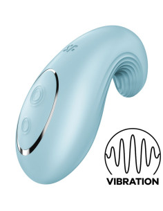 SATISFYER – „DIPPING DELIGHT“ MĖLYNAS UŽDĖJAMAS VIBRATORIUS