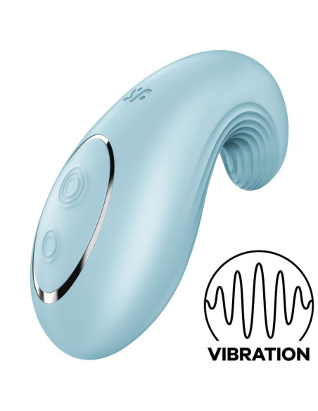 SATISFYER – „DIPPING DELIGHT“ MĖLYNAS UŽDĖJAMAS VIBRATORIUS
