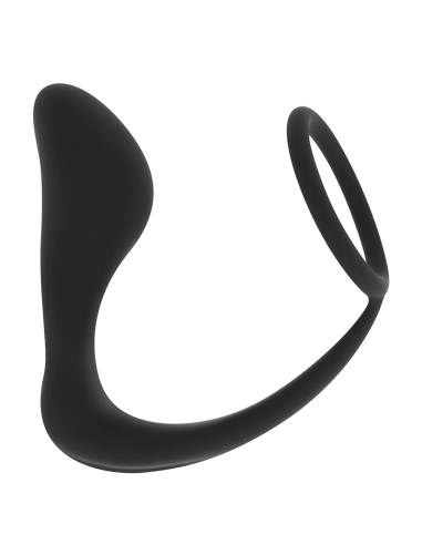 OHMAMA - SILICONE ANAL PLUG WITH RING 10.5 CM