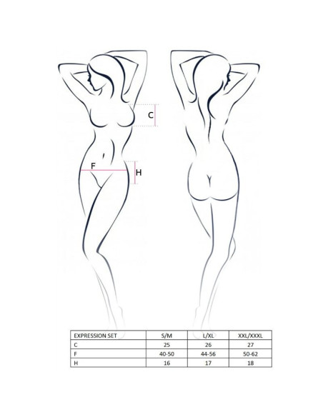PASSION - WOMAN EXPRESSION SET SIZE L-XL FETISH