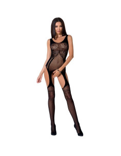 PASSION - WOMAN BS061 BLACK BODYSTOCKING ONE SIZE 2
