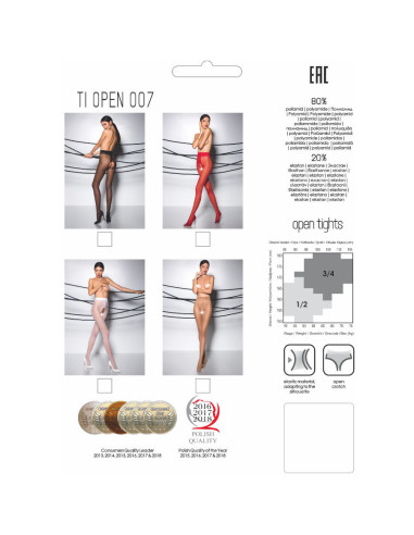 PASSION - TIOPEN 007 BLACK TIGHTS 3-4 20 DEN