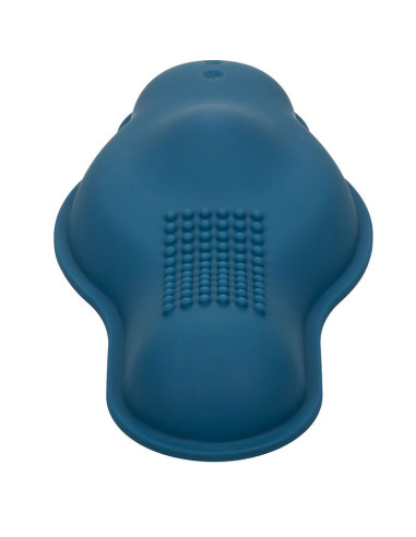 CALEXOTICS - RIDER MASSAGER DOUBLE MOTOR REMOTE CONTROL BLUE