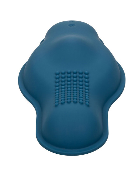 CALEXOTICS - RIDER MASSAGER DOUBLE MOTOR REMOTE CONTROL BLUE