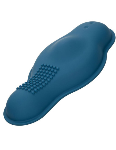 CALEXOTICS - RIDER MASSAGER DOUBLE MOTOR REMOTE CONTROL BLUE