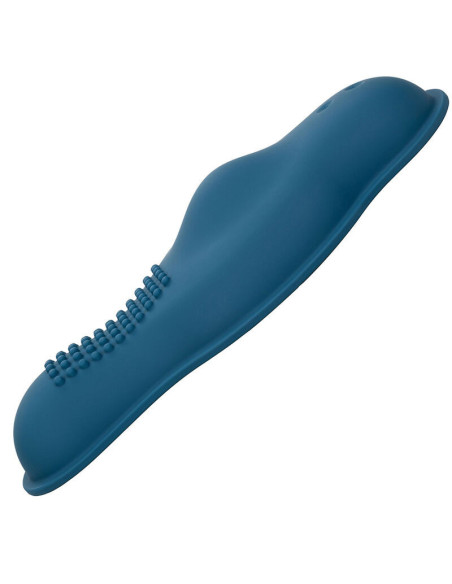 CALEXOTICS - RIDER MASSAGER DOUBLE MOTOR REMOTE CONTROL BLUE