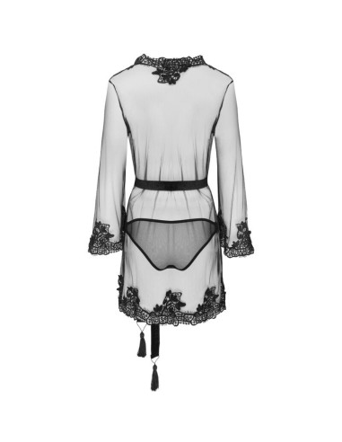 LIVCO CORSETTI FASHION - HERINA LC XG056 JUODOS KELNAITĖS CHALATAS, VIENAS DYDIS