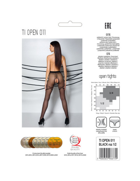 PASSION - TIOPEN 011 BLACK TIGHTS 1-2 20 DEN