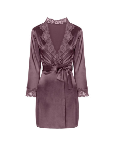 LIVCO CORSETTI FASHION - JACQUELINE LC 90249 DRESSING GOWN SHIRT PANTY VIOLET S-M