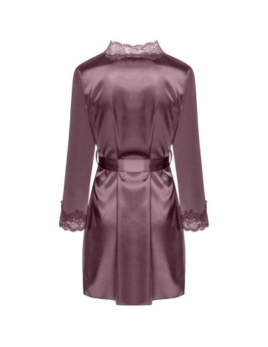 LIVCO CORSETTI FASHION - JACQUELINE LC 90249 DRESSING GOWN SHIRT PANTY VIOLET S-M