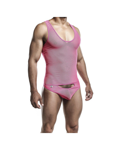 MOB - TRANSPARENT PINK BODYSHEER SIZE L-XL