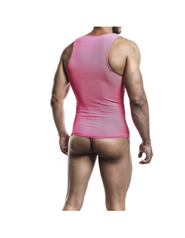 MOB - TRANSPARENT PINK BODYSHEER SIZE L-XL