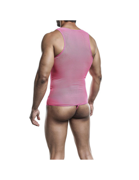 MOB - TRANSPARENT PINK BODYSHEER SIZE L-XL