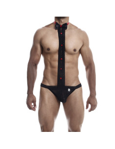 MOB - TUXEDO WITH LACE THONG SIZE L-XL