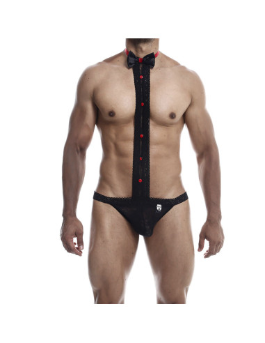 MOB - TUXEDO WITH LACE THONG SIZE L-XL