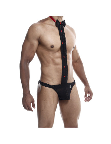 MOB - TUXEDO WITH LACE THONG SIZE L-XL