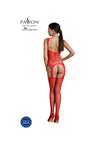 PASSION - ECO COLLECTION BODYSTOCKING ECO BS008 RED
