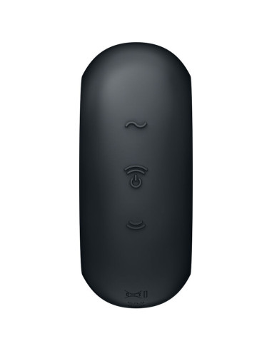 SATISFYER - PRO TO GO 3 DVIGUBAS ORO IMPULSUOTOJAS IR VIBRATORIUS JUODAS