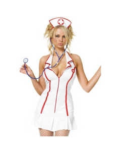 LEG AVENUE - COSTUMES - HEAD NURSE DRESS 3 PIECES SET SIZE S-M 2