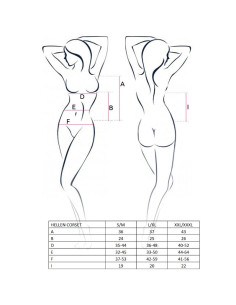 PASSION - WOMAN HELLEN BLACK CORSET SIZE L-XL 2