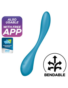 SATISFYER - G-SPOT FLEX 5 MULTI VIBRATORIUS MĖLYNAS