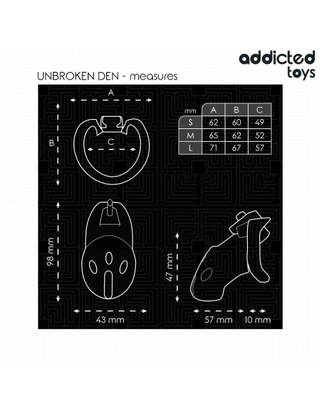 ADDICTED TOYS LOCKED - NESULAUŽYTAS VARPOS NARVAS 9,8 CM