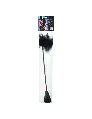 CALEXOTICS - SCANDAL BLACK FEATHER WHIP