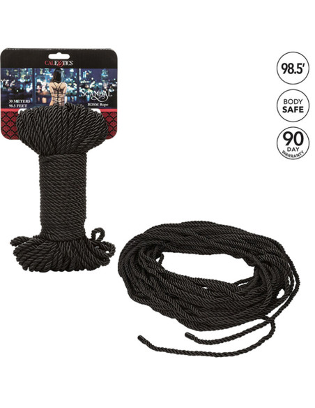 CALEXOTICS - SCANDAL BLACK BDSM ROPE 30 M
