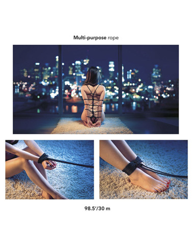 CALEXOTICS - SCANDAL JUODA BDSM VIRVĖ 30 M