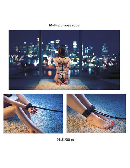 CALEXOTICS - SCANDAL BLACK BDSM ROPE 30 M