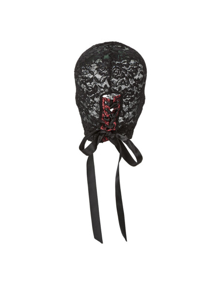 CALEXOTICS - SCANDAL BLACK LACE BALALAVA WITH BOW