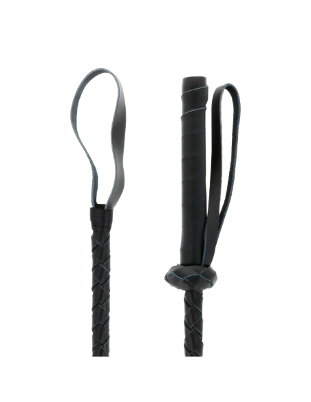 DARKNESS - LEATHER FETISH BDSM WHIP 60CM