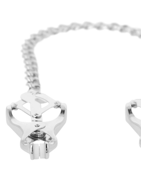 DARKNESS - METAL NIPPLE CLAMP WITH CHAIN
