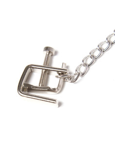 OHMAMA FETISH - METAL SCREW CLAMPS WITH CHAIN 2