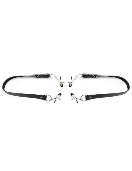 OHMAMA FETISH - CLITORIS CLAMPS WITH LEG STRAPS