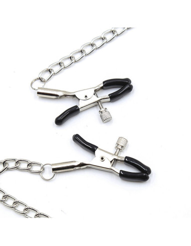 OHMAMA FETISH BLACK BALL GAG WITH NIPPLE CLAMPS