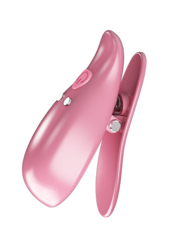 PRETTY LOVE - LEAF VIBRATING NIPPLE CLAMPS PINK