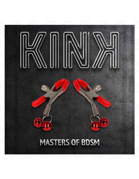 KINK - RAUDONAS DVIGUBAS VARPELO FORMOS SPENELIŲ LAIKIKLIS 6 CM