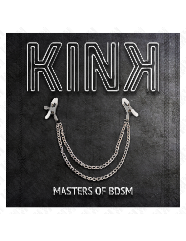 KINK - NIPPLE CLAMPS WITH 2 THIN CHAINS SILVER 20-23 CM