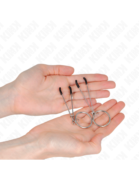 KINK - THIN NIPPLE CLAMPS WITH O-RING 7 CM