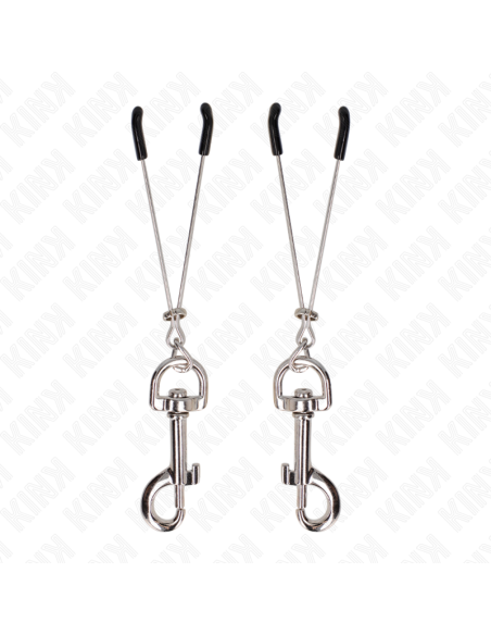 KINK - THIN HOOK NIPPLE CLAMP SILVER 7 CM