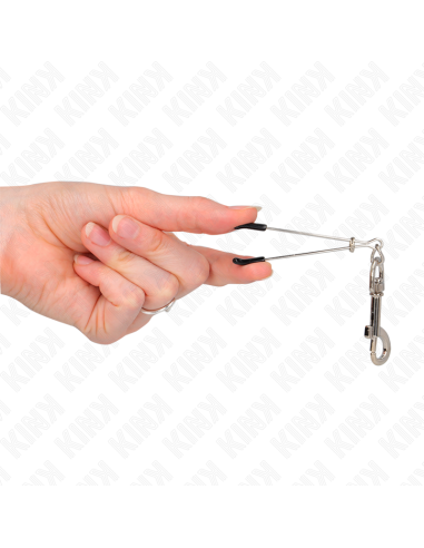 KINK - THIN HOOK NIPPLE CLAMP SILVER 7 CM
