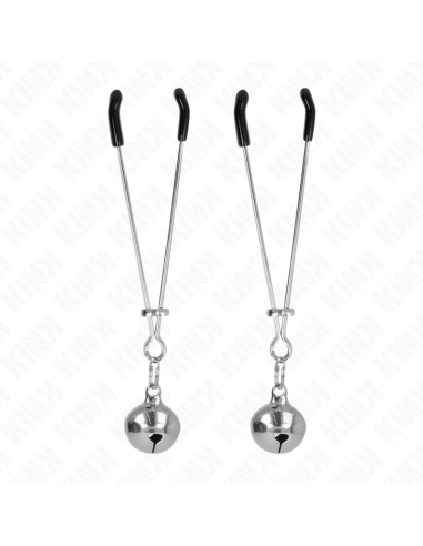 KINK - THIN BELL NIPPLE CLAMPS SILVER 7 CM