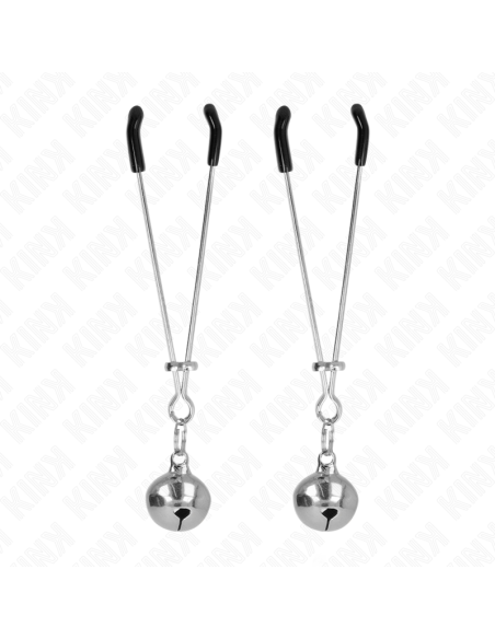 KINK - THIN BELL NIPPLE CLAMPS SILVER 7 CM