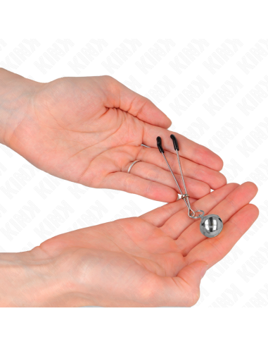 KINK - THIN BELL NIPPLE CLAMPS SILVER 7 CM