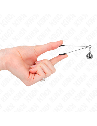 KINK - THIN BELL NIPPLE CLAMPS SILVER 7 CM