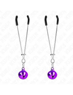 KINK - THIN BELL NIPPLE CLAMPS PURPLE 7 CM 2